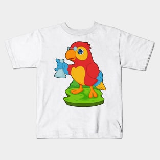 Parrot Teacher Test tube Chemistry Kids T-Shirt